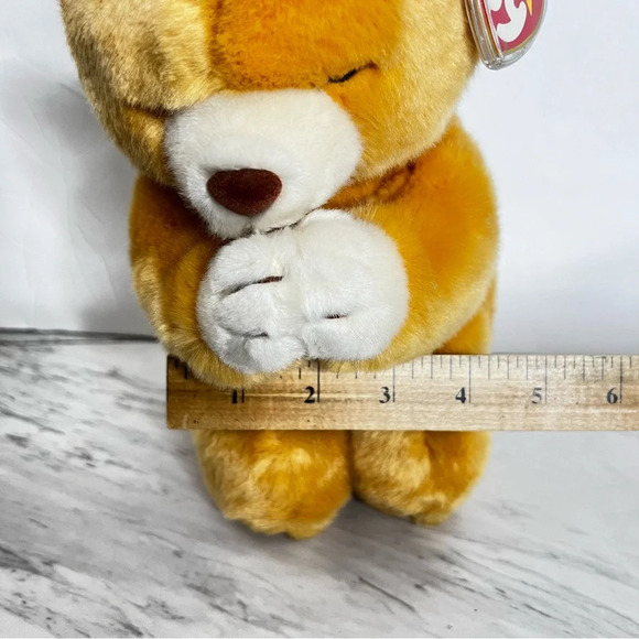 ty Beanie Original Buddy Praying Hope Vintage Brown Size 9.5" Plush Collectable - Picture 7 of 12